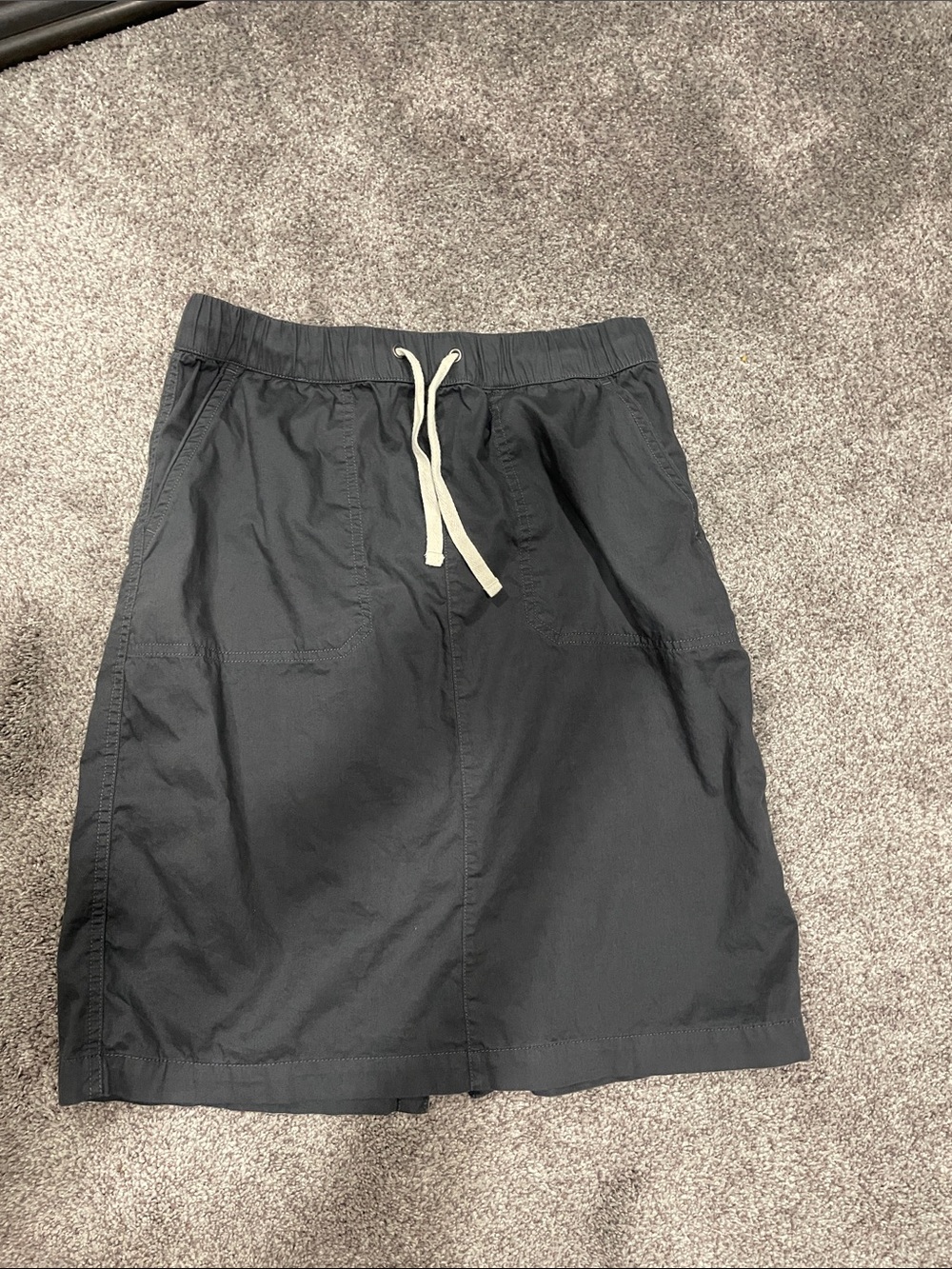 PACT 100% Organic Cotton A-Line Skirt with Cream Drawcord